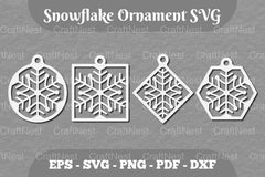 Snowflake Ornament Clipart Bundle - CraftNest - Digital Crafting and Art