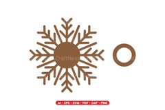 Snowflake Tealight Holder Laser Cut Design Bundle - CraftNest - Digital Crafting and Art