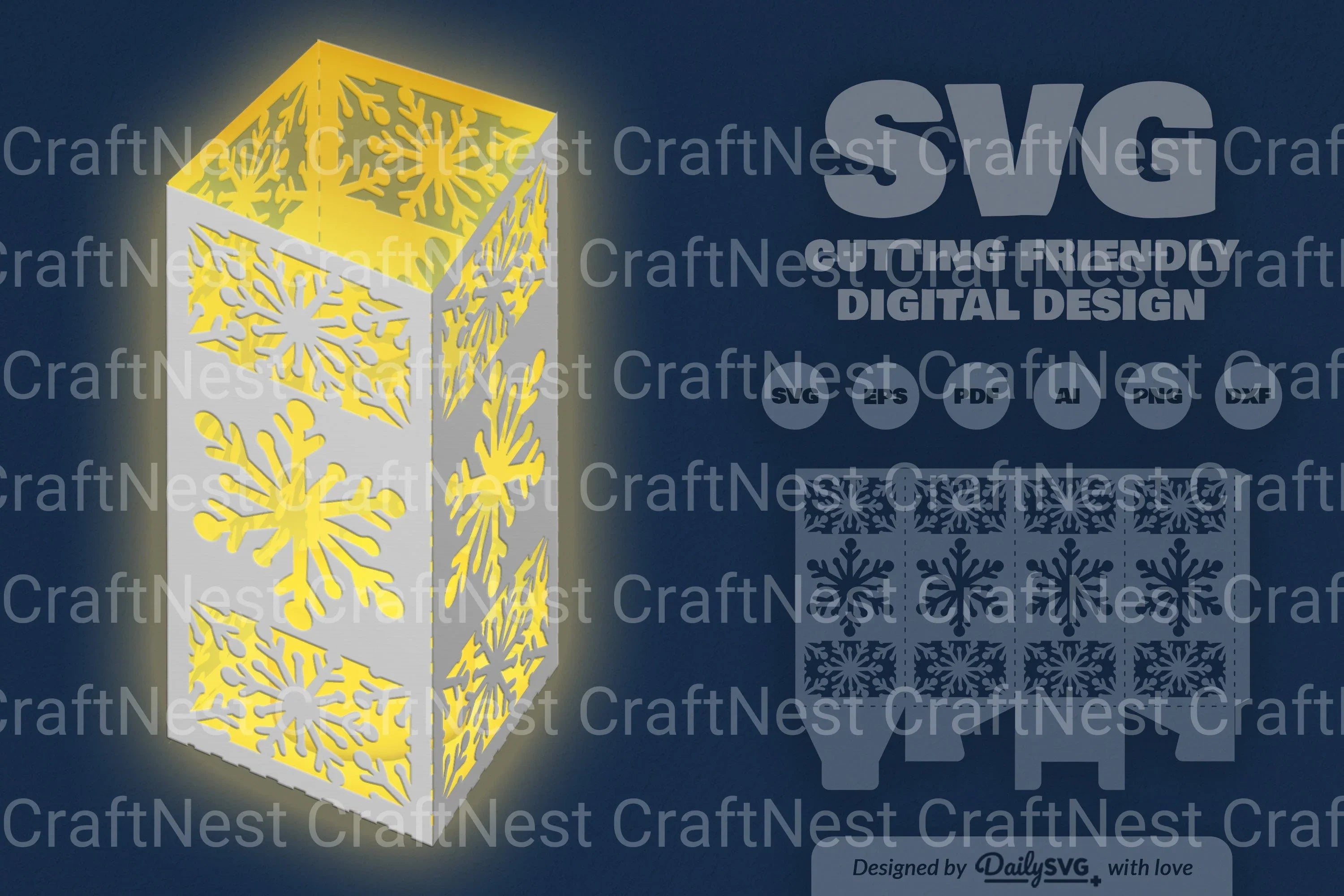 Snowflakes Papercut SVG Bundle for Crafting