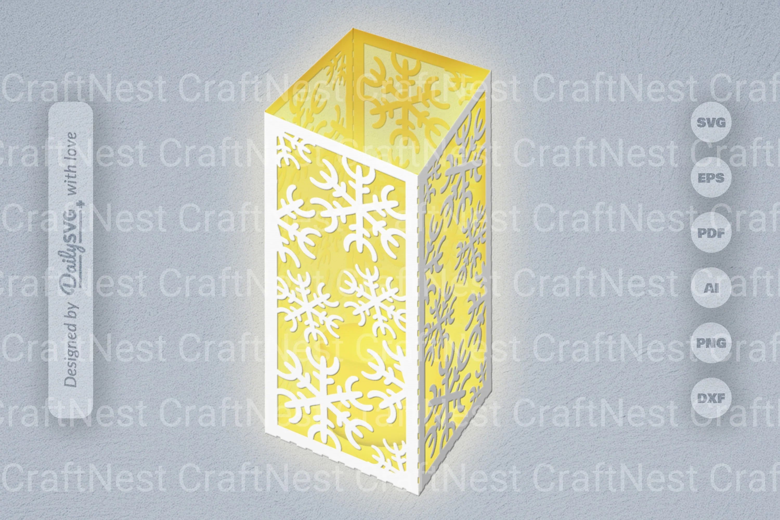 Snowflakes Papercut SVG Bundle for Crafting