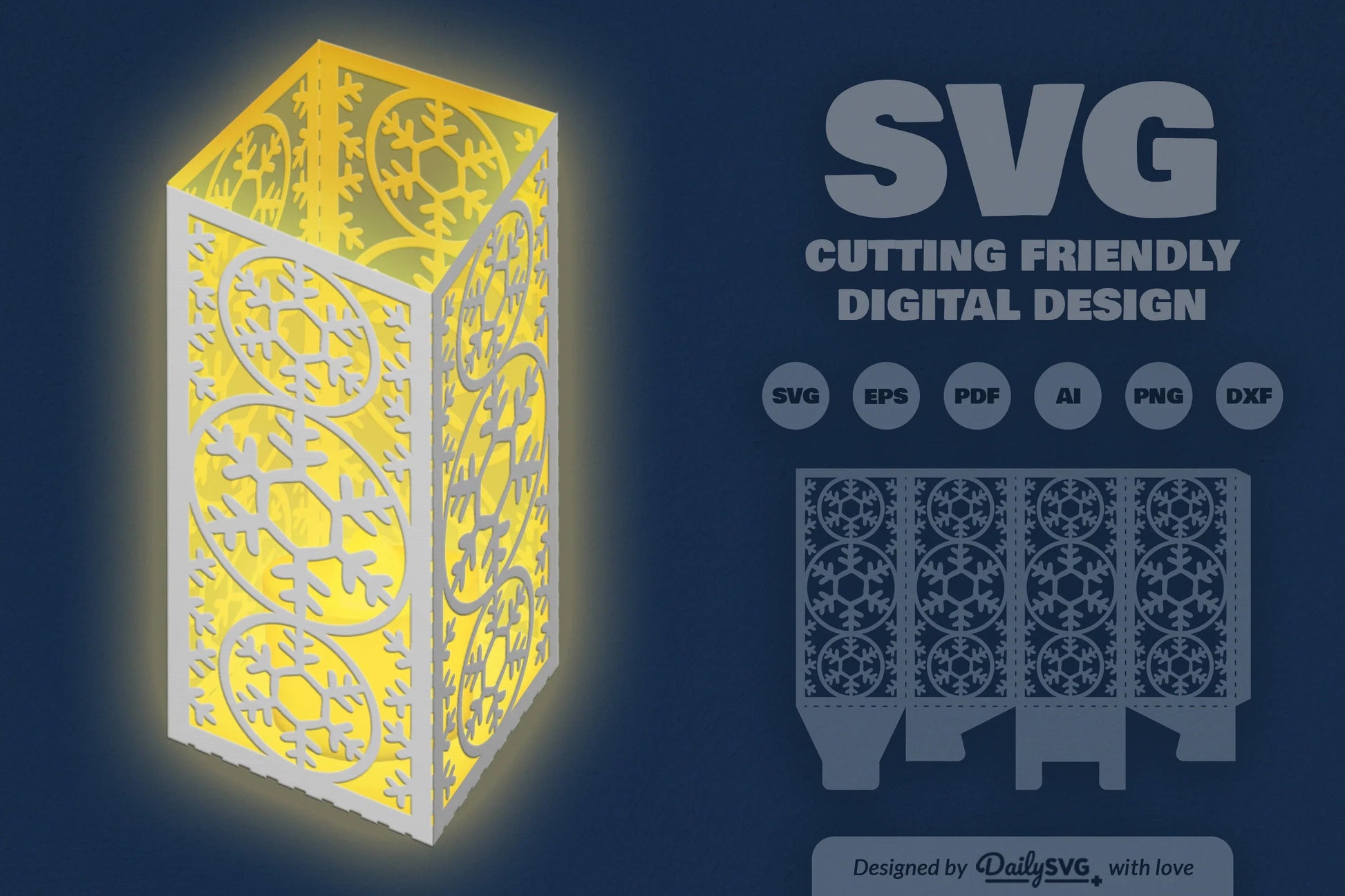 Snowflakes Papercut SVG Bundle 7 - CraftNest - Digital Crafting and Art