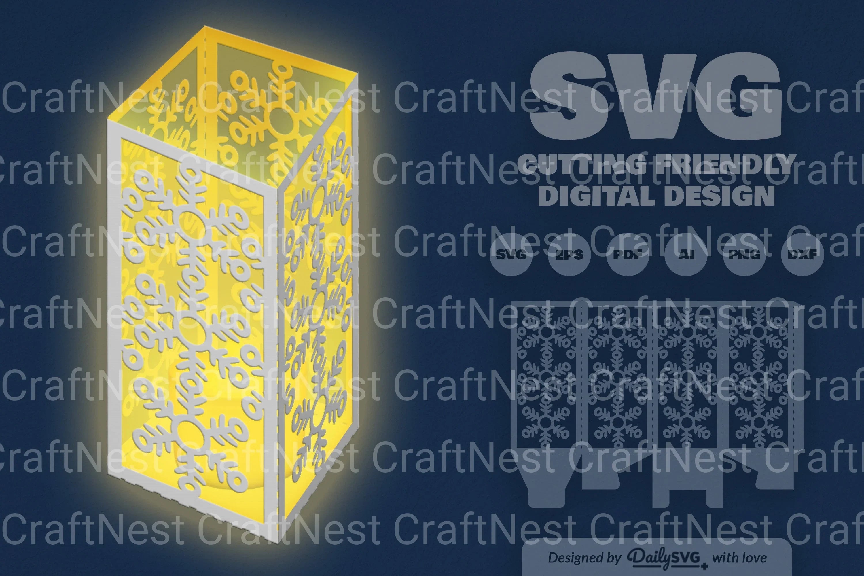 Snowflakes Papercut SVG Bundle