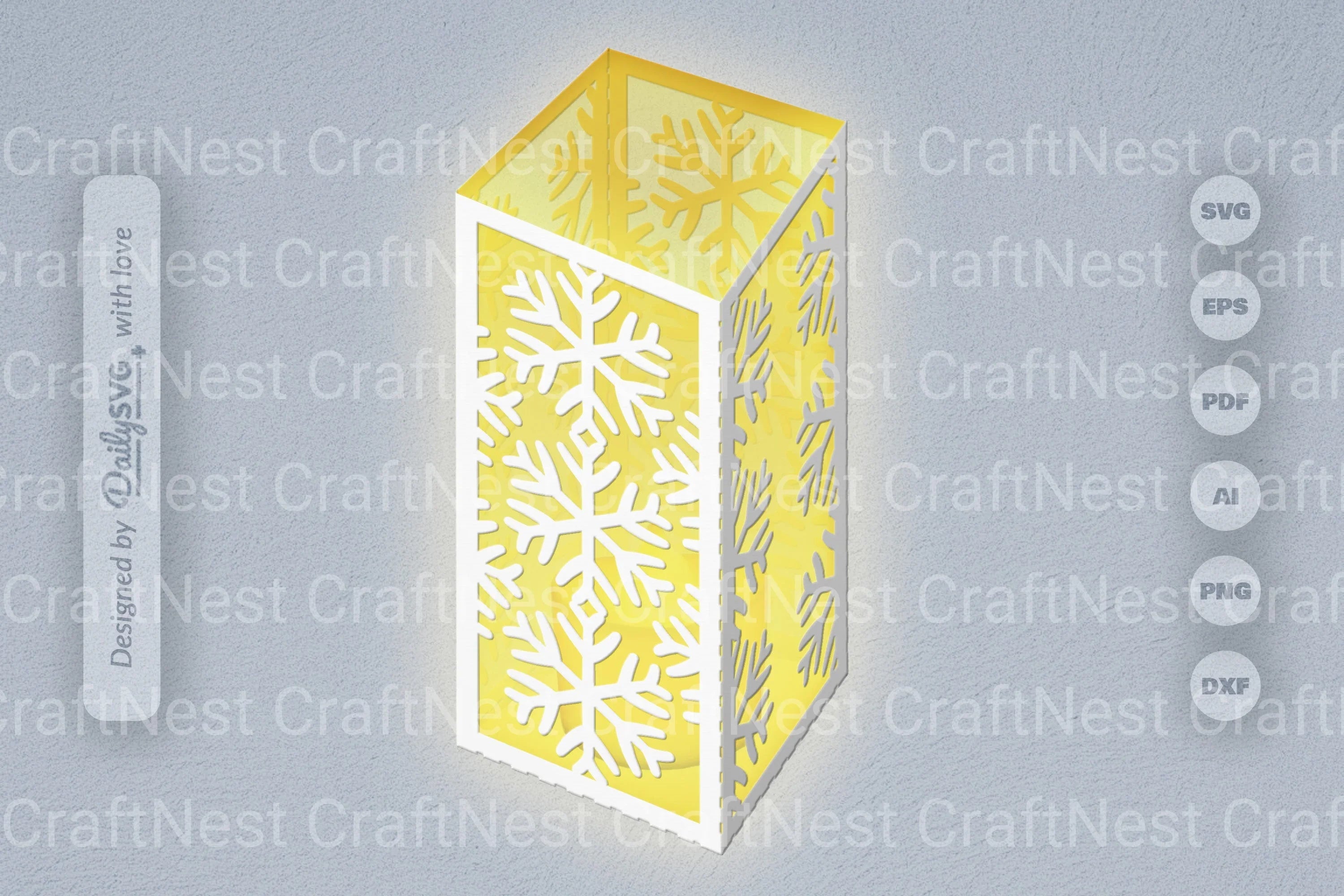 Snowflakes Papercut SVG Bundle for Crafting