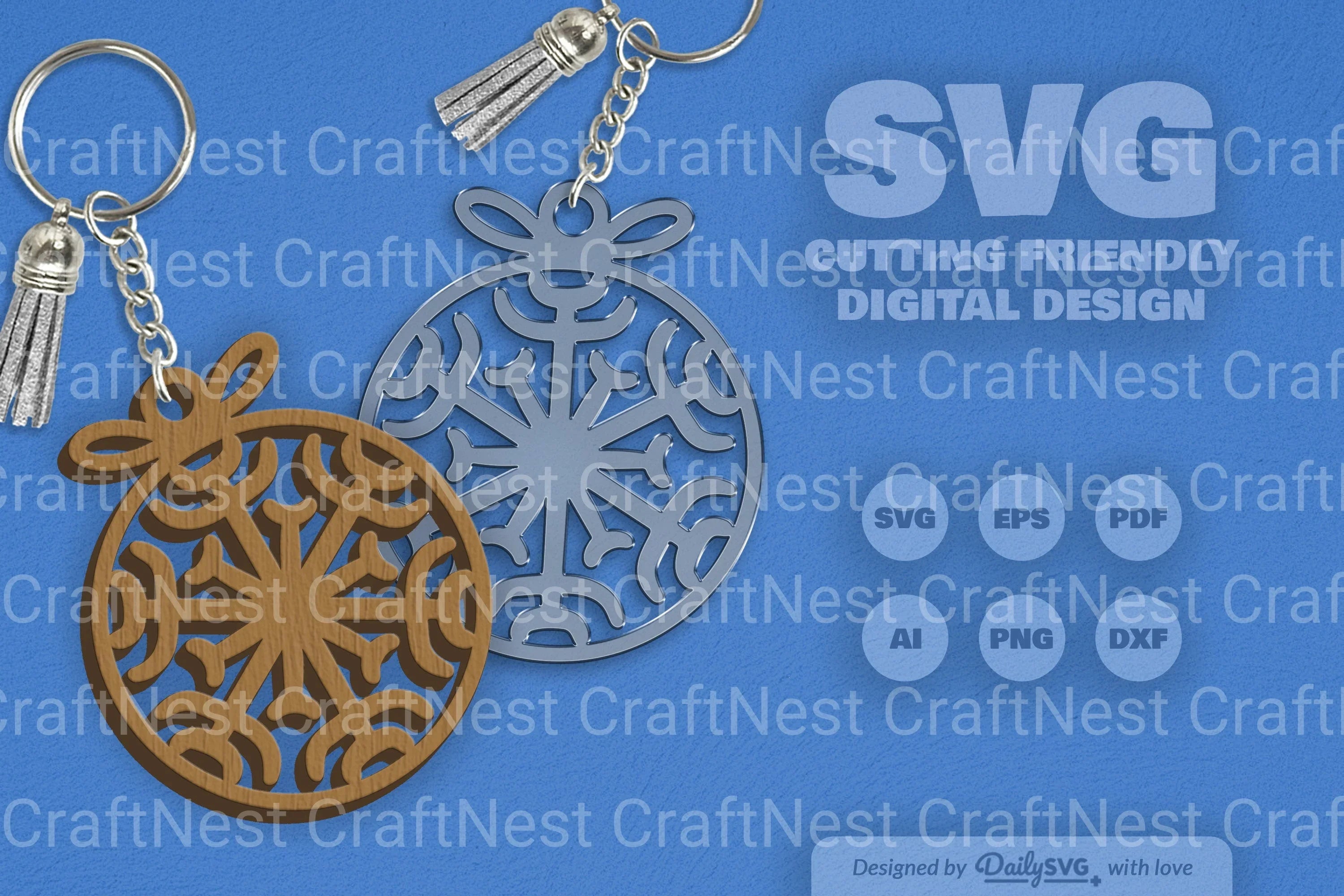 Daily Snowflake Bauble Clipart Collection