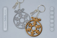 Snowflakes Round Bauble SVG Bundle 3 - CraftNest - Digital Crafting and Art