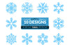 Daily Snowflakes Clipart SVG Bundle