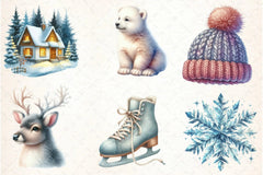 Snowflakes & Winter Scenes Clipart Bundle - CraftNest - Digital Crafting and Art
