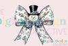 Charming Snowman Coquette Bow Clipart Bundle