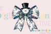Charming Snowman Coquette Bow Clipart Bundle