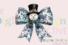 Charming Snowman Coquette Bow Clipart Bundle - CraftNest - Digital Crafting and Art