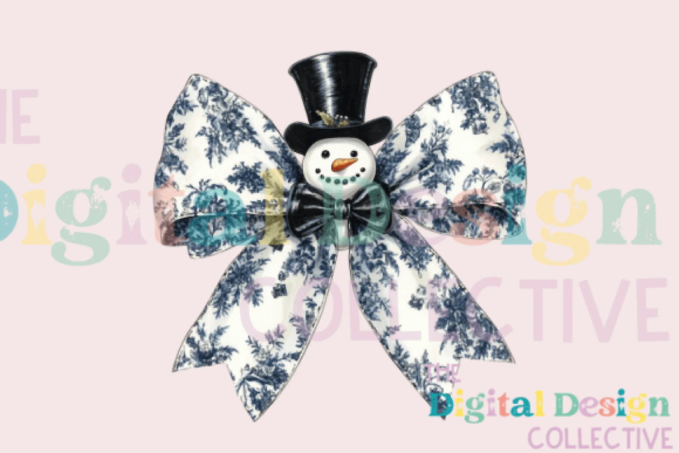 Charming Snowman Coquette Bow Clipart Bundle - CraftNest - Digital Crafting and Art