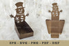 Snowman Box Display Papercut Craft Bundle