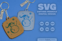 Daily SVG Bundles Snowman Keychain Clipart - CraftNest - Digital Crafting and Art