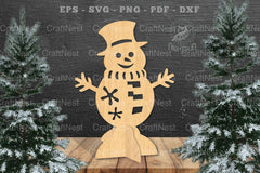 Snowman Laser Cut Home Decor SVG Bundle - CraftNest - Digital Crafting and Art