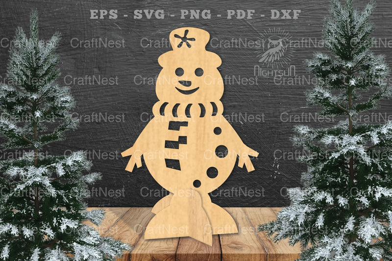 Snowman Laser Cut Home Decor Clipart Bundle - CraftNest - Digital Crafting and Art