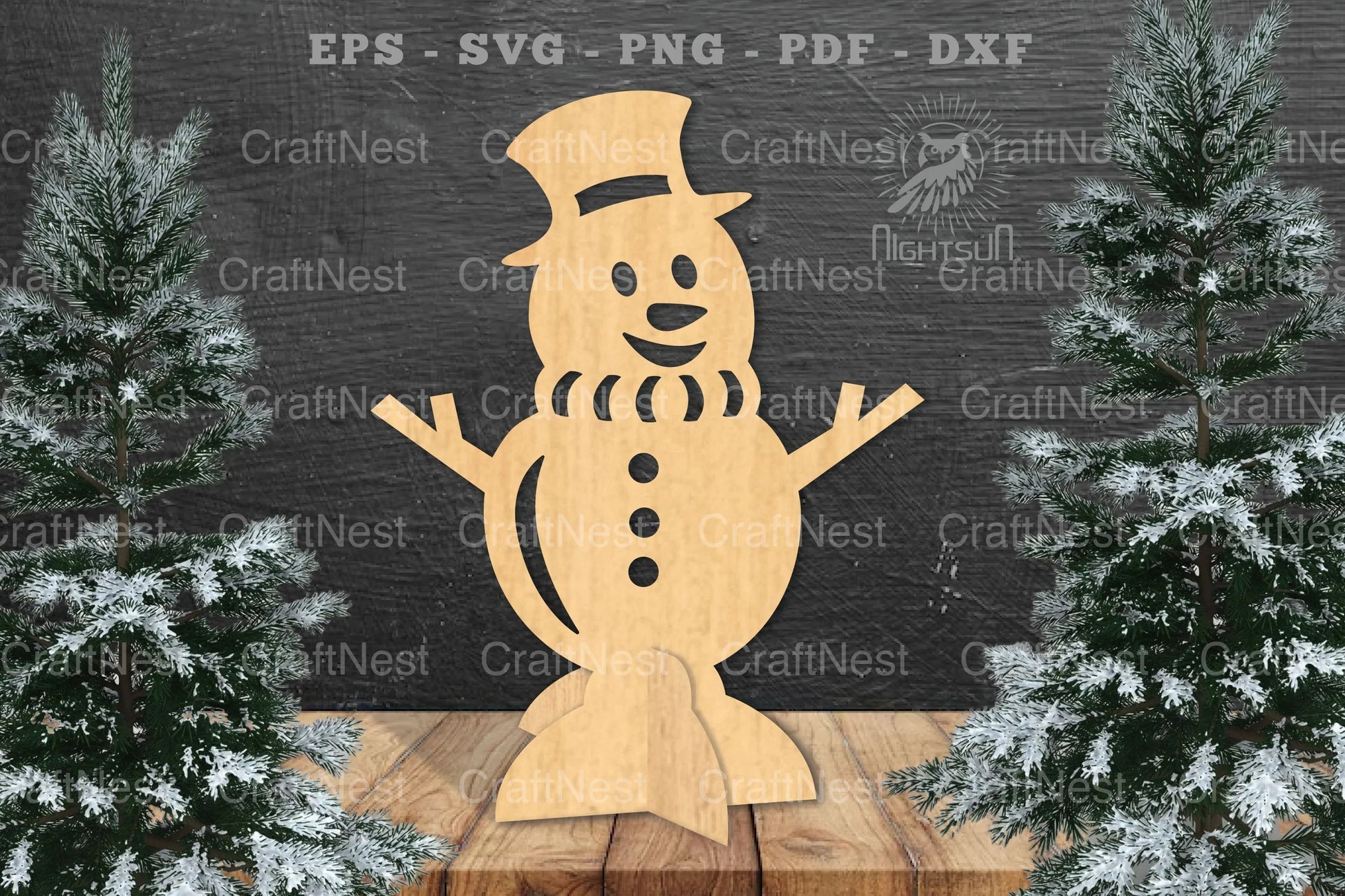 Snowman Laser Cut Home Decor SVG Bundle - CraftNest - Digital Crafting and Art