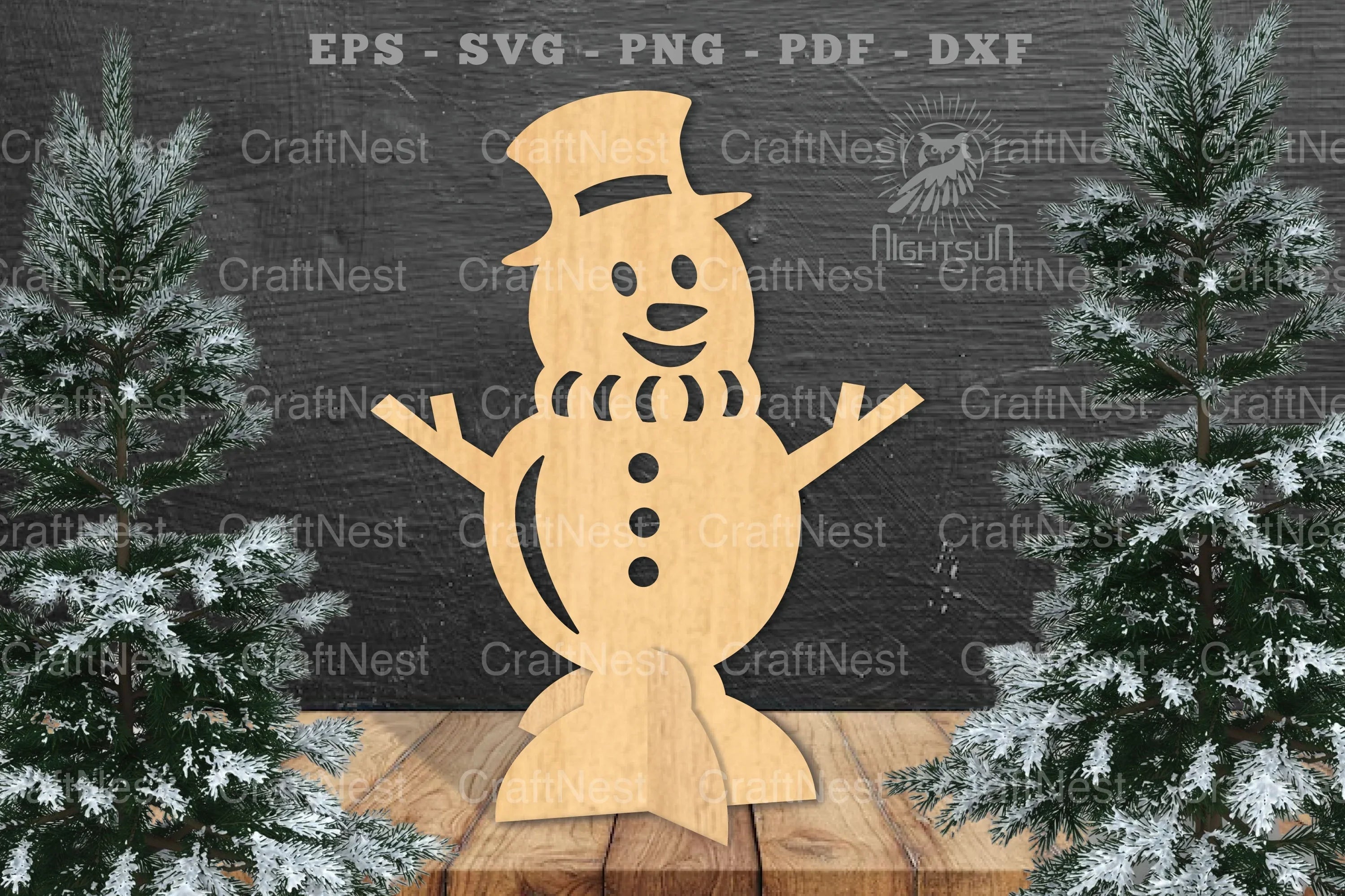 Snowman Laser Cut Home Decor SVG Bundle - CraftNest - Digital Crafting and Art