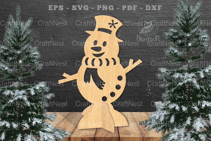 Snowman Laser Cut Home Decor Clipart Bundle - CraftNest - Digital Crafting and Art