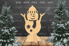 Snowman Laser Cut Home Decor SVG Bundle - CraftNest - Digital Crafting and Art