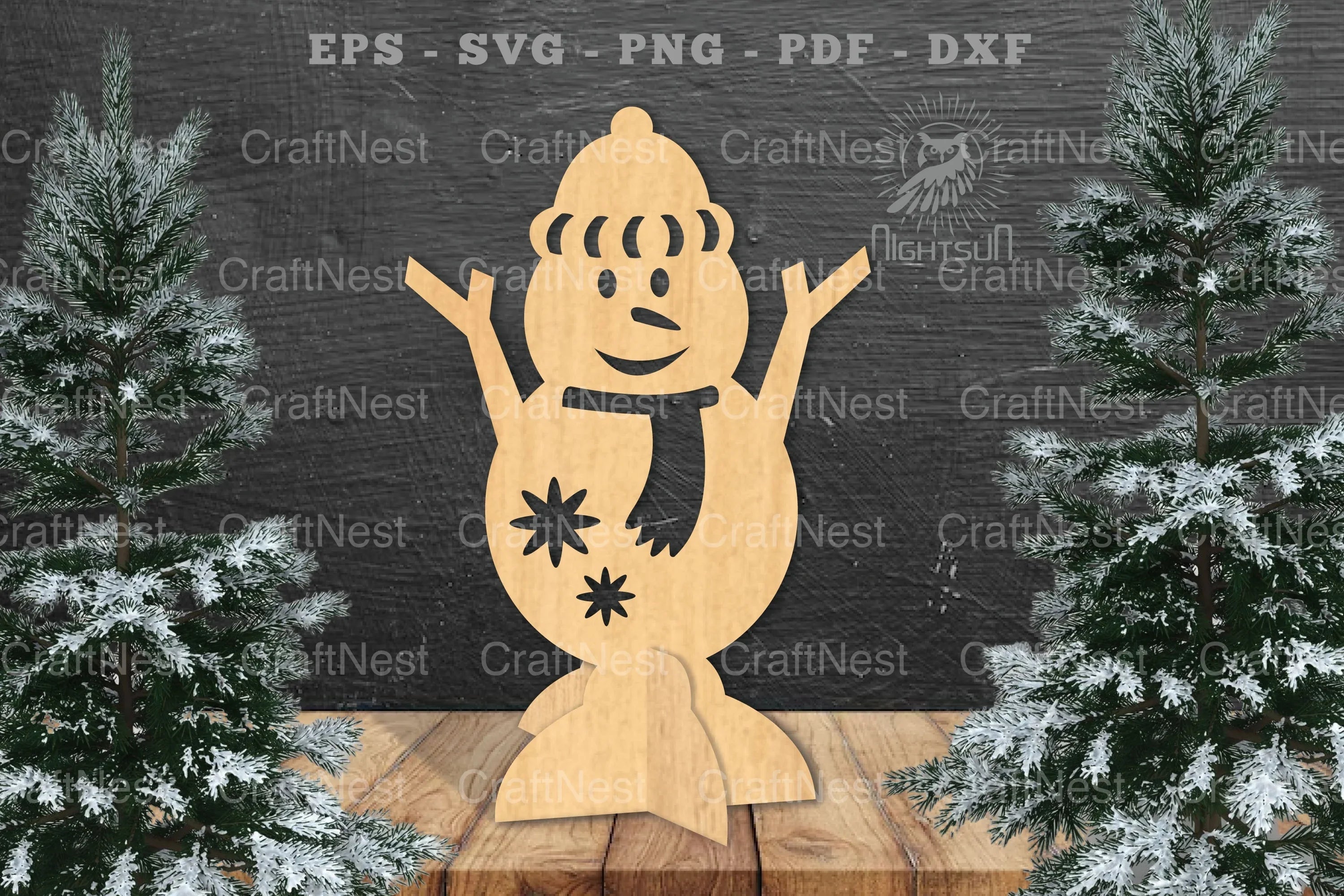 Snowman Laser Cut Home Decor SVG Bundle - CraftNest - Digital Crafting and Art