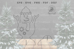 Snowman Laser Cut Home Decor SVG Bundle - CraftNest - Digital Crafting and Art