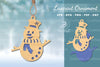 Snowman Laser Cut Ornament SVG Bundle