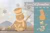 Snowman Lasercut Decoration Clipart Bundle