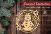 Snowman Lasercut Round Clipart Bundle