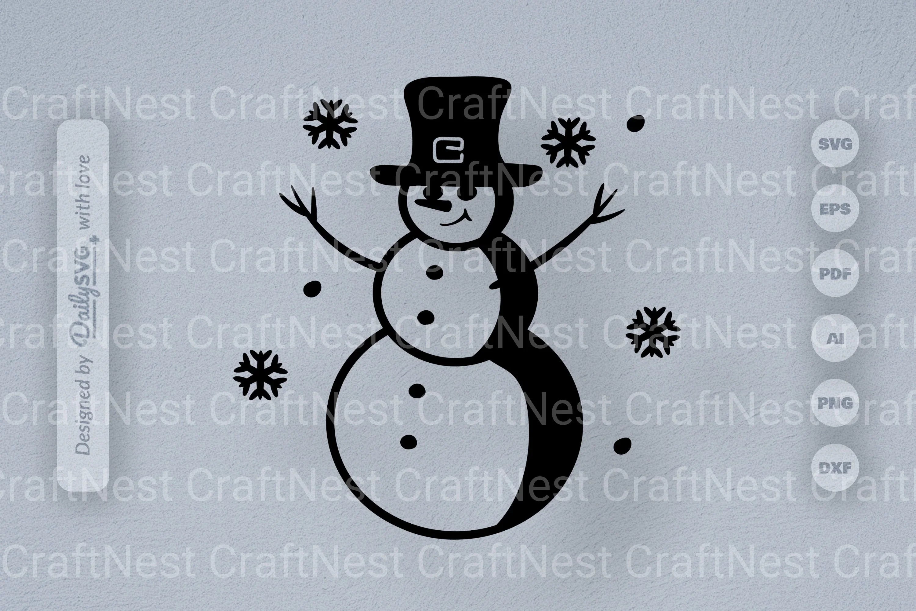 Snowman SVG Bundle for Winter Fun
