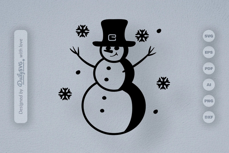 Snowman SVG Bundle for Winter Fun 1 - CraftNest - Digital Crafting and Art