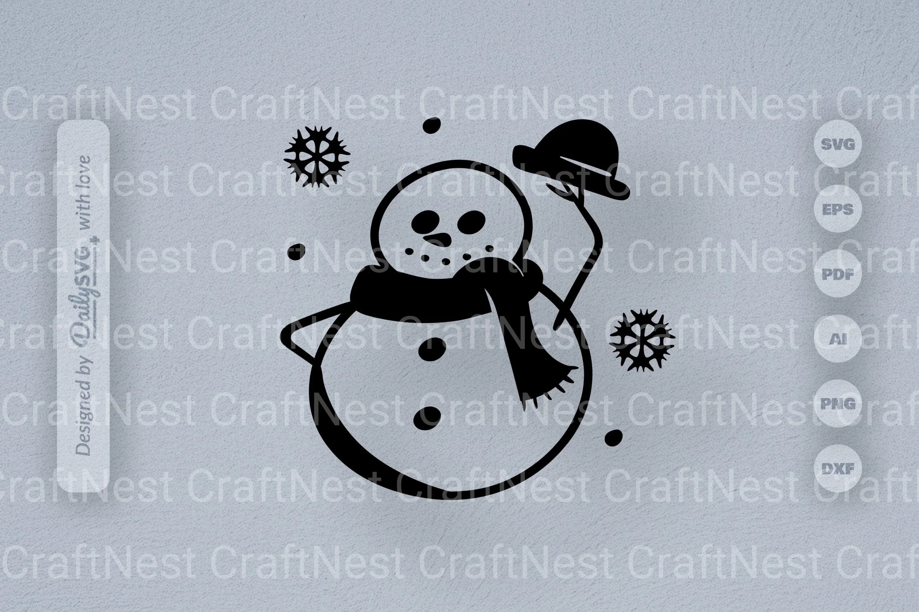 Snowman SVG Bundle: Festive Winter Decor Set