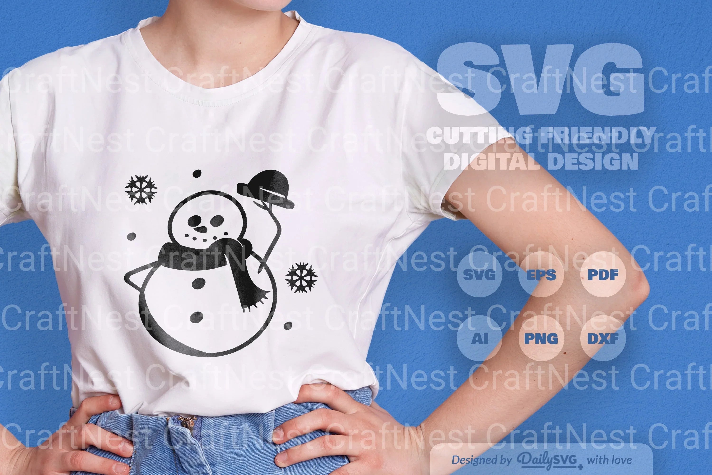 Snowman SVG Bundle: Festive Winter Decor Set