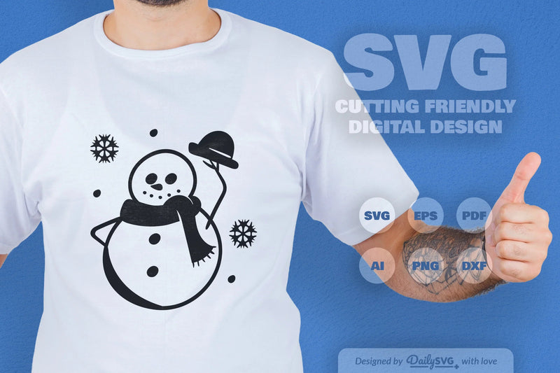 Snowman SVG Bundle: Festive Winter Decor Set 2 - CraftNest - Digital Crafting and Art