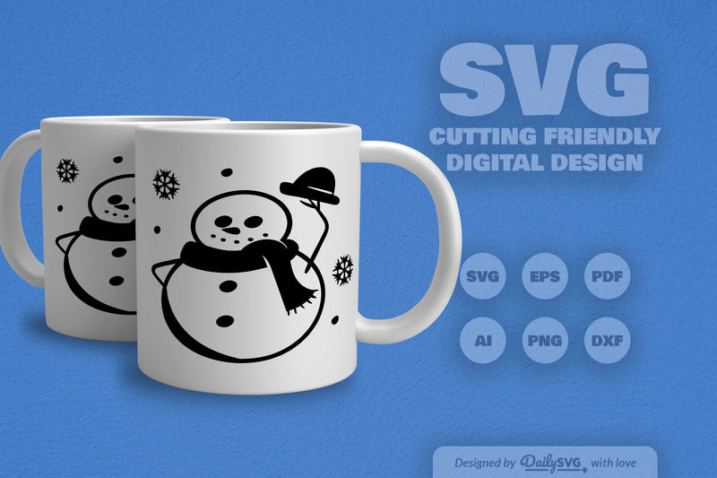 Snowman SVG Bundle: Festive Winter Decor Set 2 - CraftNest - Digital Crafting and Art