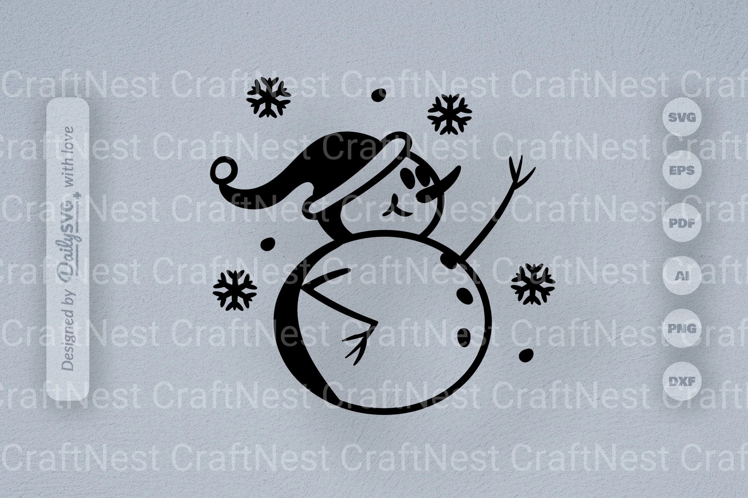 Snowman SVG Bundle: Festive Winter Decor Set