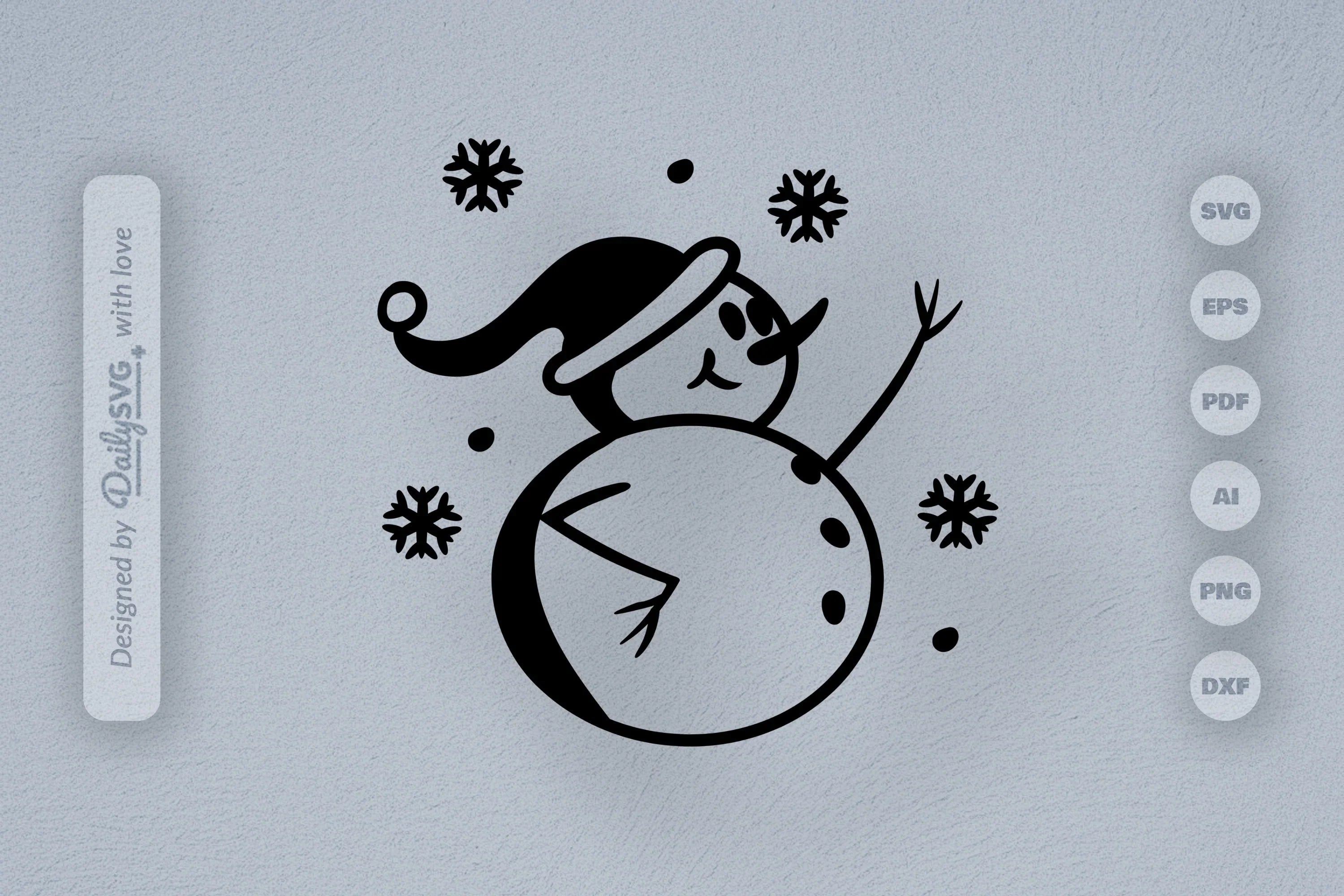 Snowman SVG Bundle: Festive Winter Decor Set 1 - CraftNest - Digital Crafting and Art