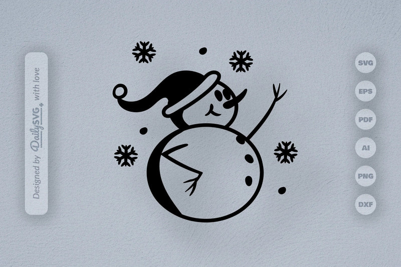 Snowman SVG Bundle: Festive Winter Decor Set 1 - CraftNest - Digital Crafting and Art