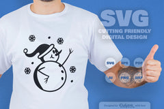 Snowman SVG Bundle: Festive Winter Decor Set 1 - CraftNest - Digital Crafting and Art