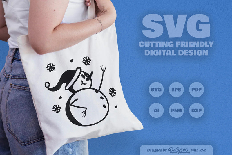 Snowman SVG Bundle: Festive Winter Decor Set 1 - CraftNest - Digital Crafting and Art