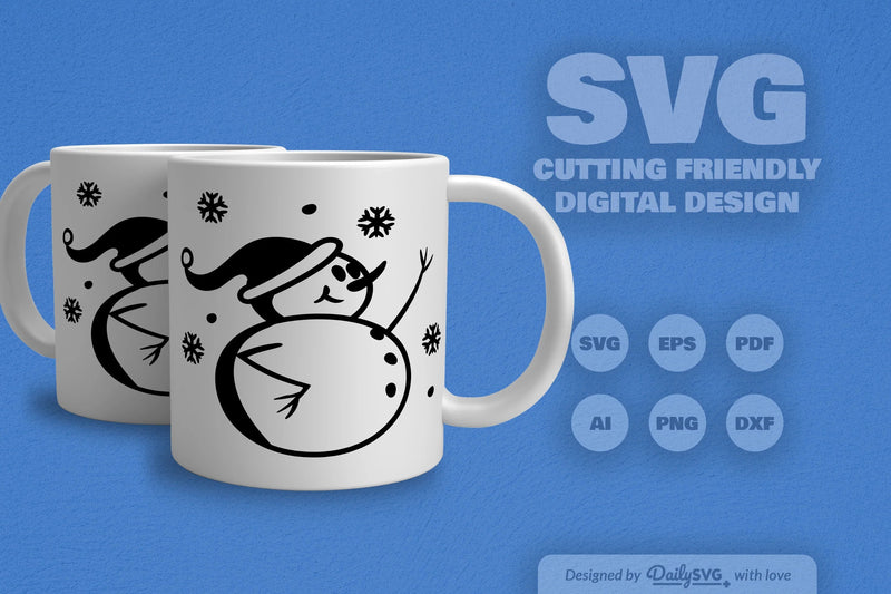 Snowman SVG Bundle: Festive Winter Decor Set 1 - CraftNest - Digital Crafting and Art