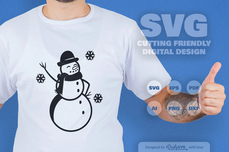 Snowman SVG Bundle for Winter Fun - CraftNest - Digital Crafting and Art
