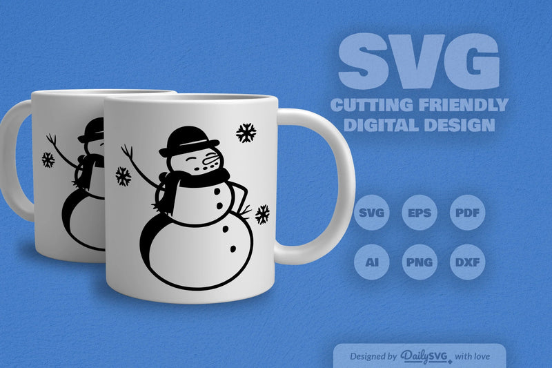 Snowman SVG Bundle for Winter Fun - CraftNest - Digital Crafting and Art