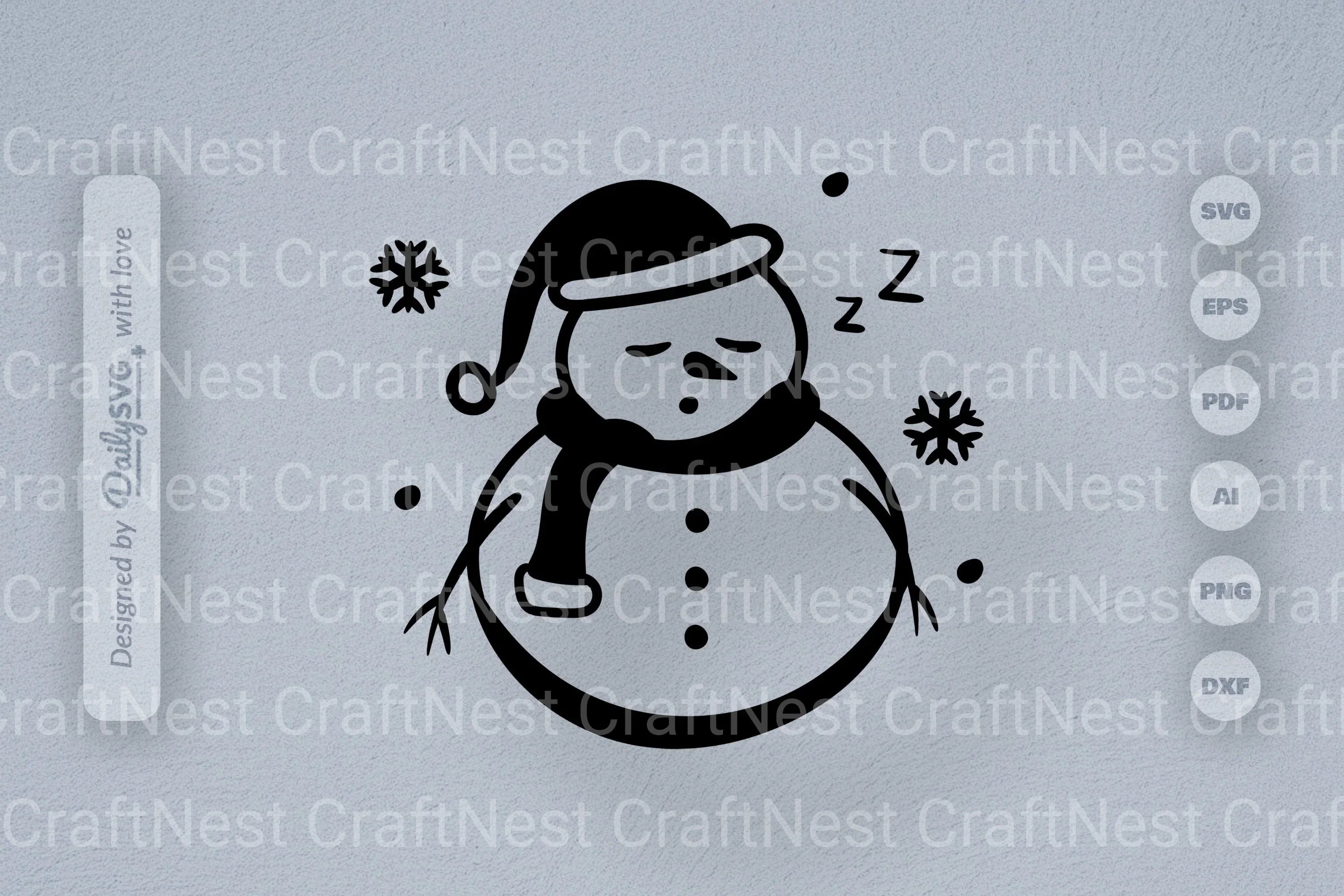 Snowman SVG Bundle for Winter Crafts