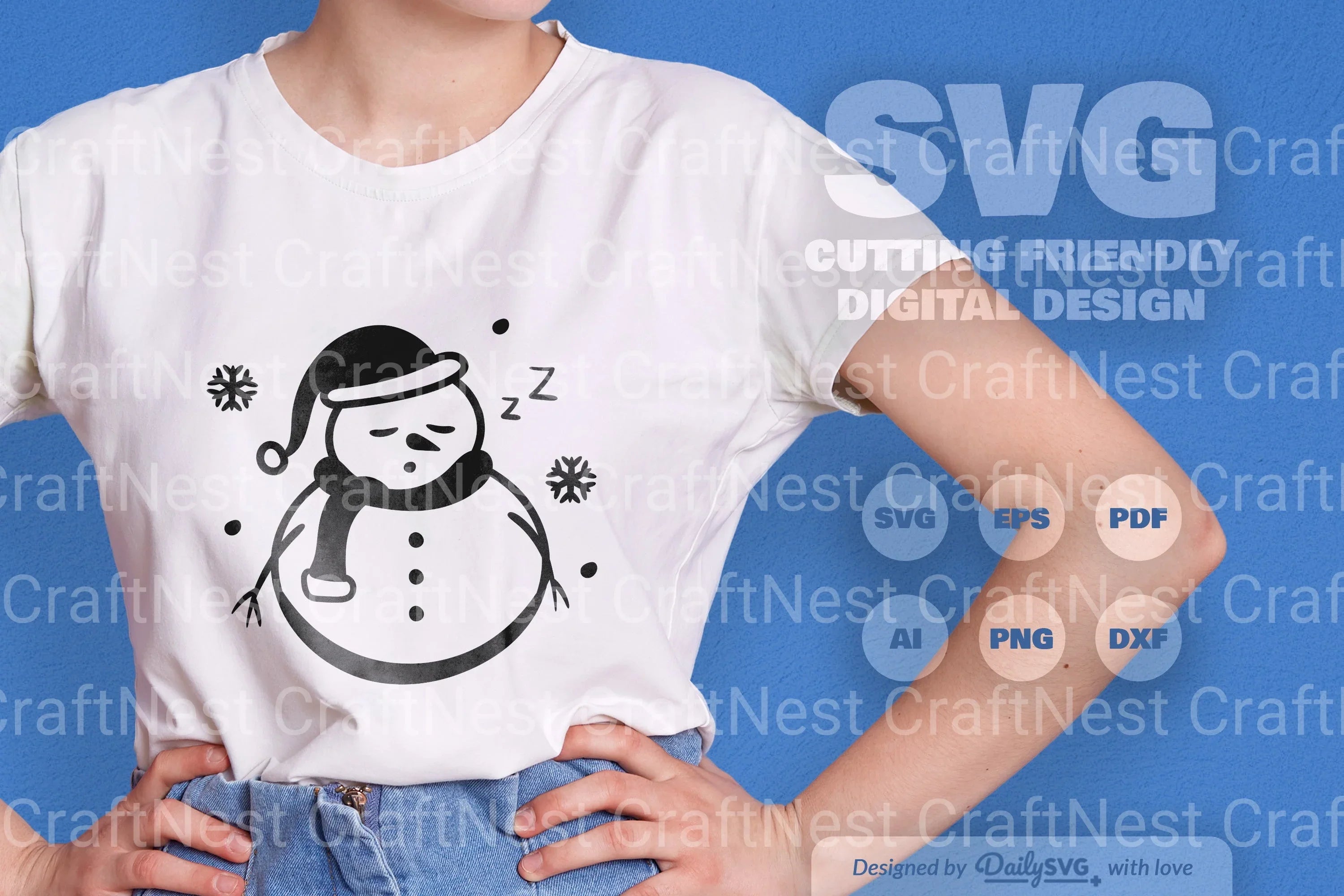 Snowman SVG Bundle for Winter Crafts