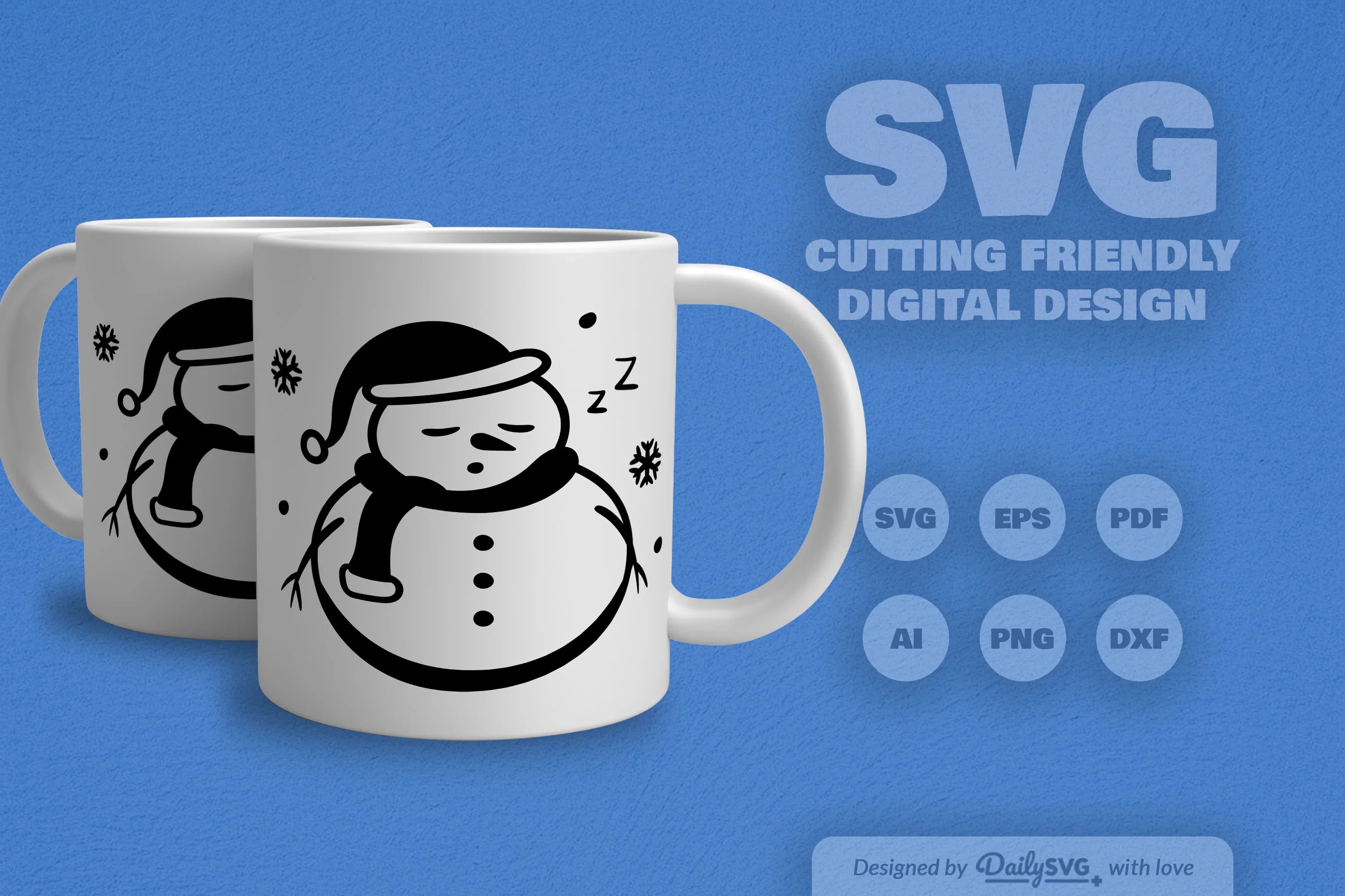 Snowman SVG Bundle for Winter Crafts - CraftNest - Digital Crafting and Art