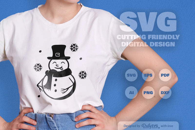Snowman SVG Bundle for Winter Decor - CraftNest - Digital Crafting and Art
