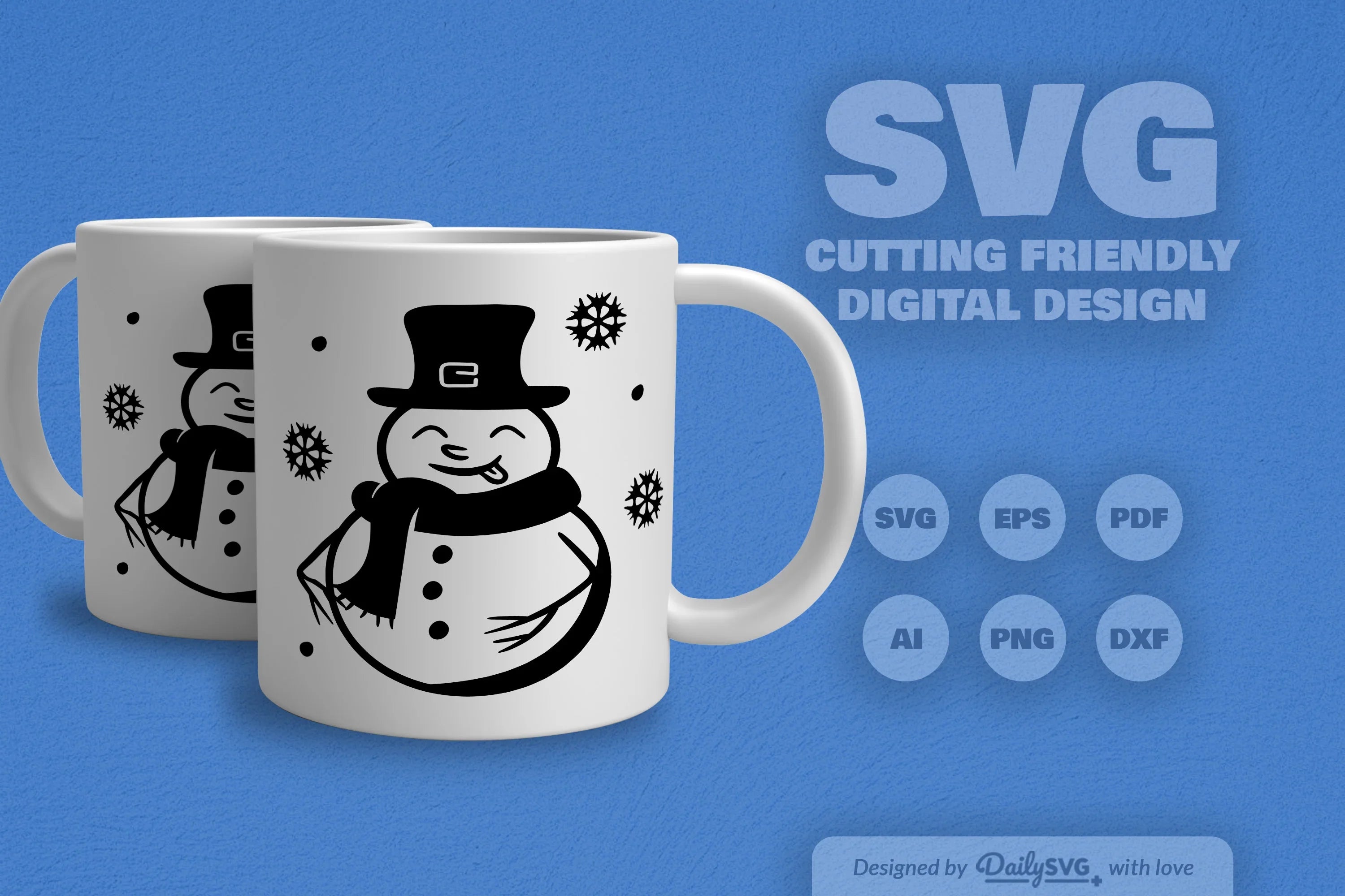 Snowman SVG Bundle for Winter Decor - CraftNest - Digital Crafting and Art