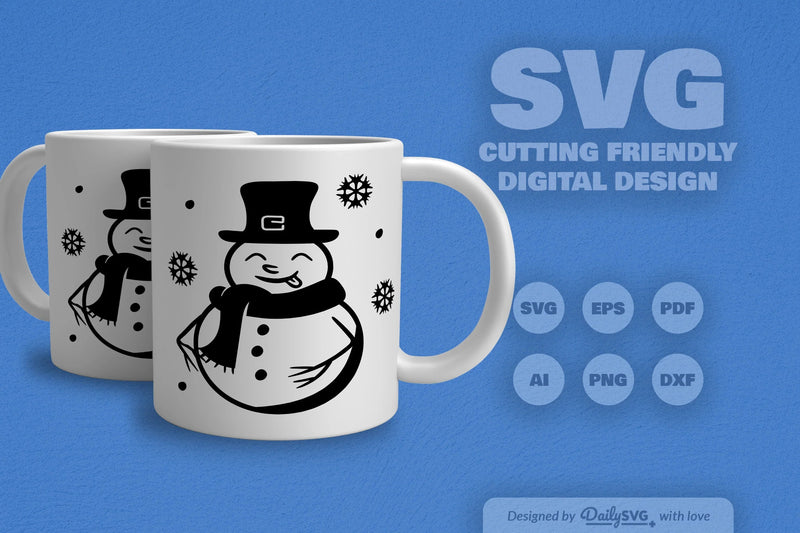 Snowman SVG Bundle for Winter Decor - CraftNest - Digital Crafting and Art