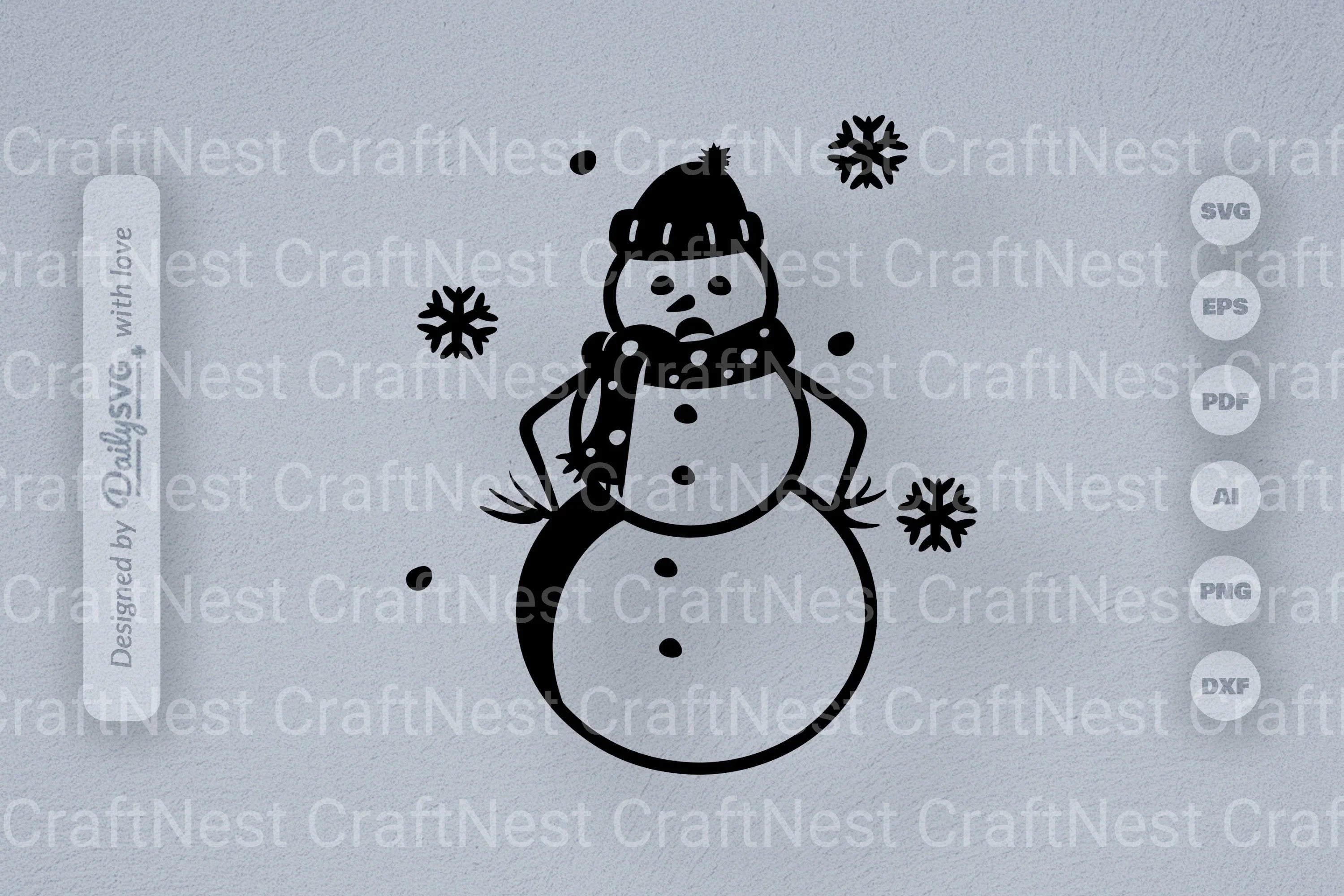 Snowman SVG Bundle for Winter Fun