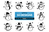Daily Snowman SVG Clipart SVG Bundles